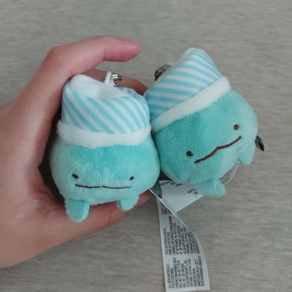 San x sumikko gurashi ice cream series mystery box blue dinosaur plushy keychain - Picture 3 of 5